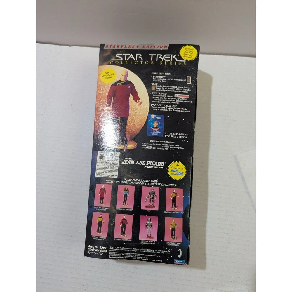 Playmates Star Trek Captain‎ Jean-Luc Picard Dress Uniform Figure 6289 1995